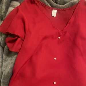Red blouse